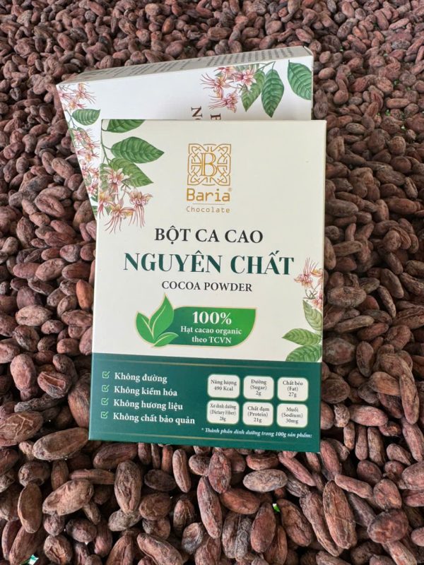 Hộp bột cacao nguyên chất
